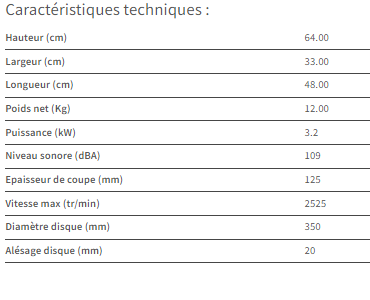 Découpeuse TS440 - 11198440