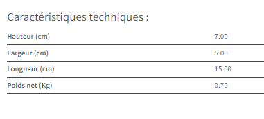 Kit de connexion de table - 20116510