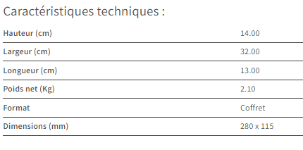 COFFRET DE 6 PLATOIRS A COLLE INOX 280 X 115 - 11255043 - Retour Worldskills
