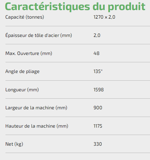 PLIEUSE A COMMANDE MANUELLE OU AU PIED HS-3S ECH340