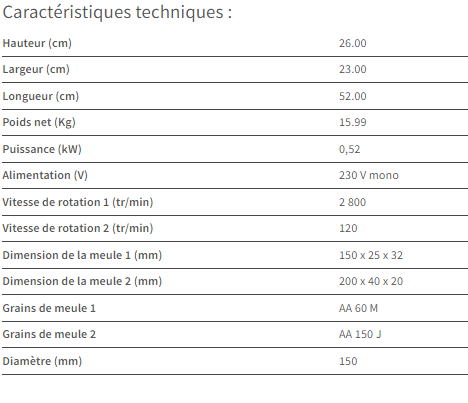 Touret TM200ME - 20113105 Retour Worldskills