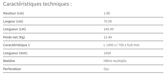 ETABLI 2 TRETEAUX - 20498550+20498551+20116511 Retour Worldskills