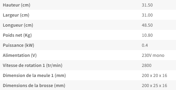 TOURET A MEULER BROSSE DIA150MM - ECH171