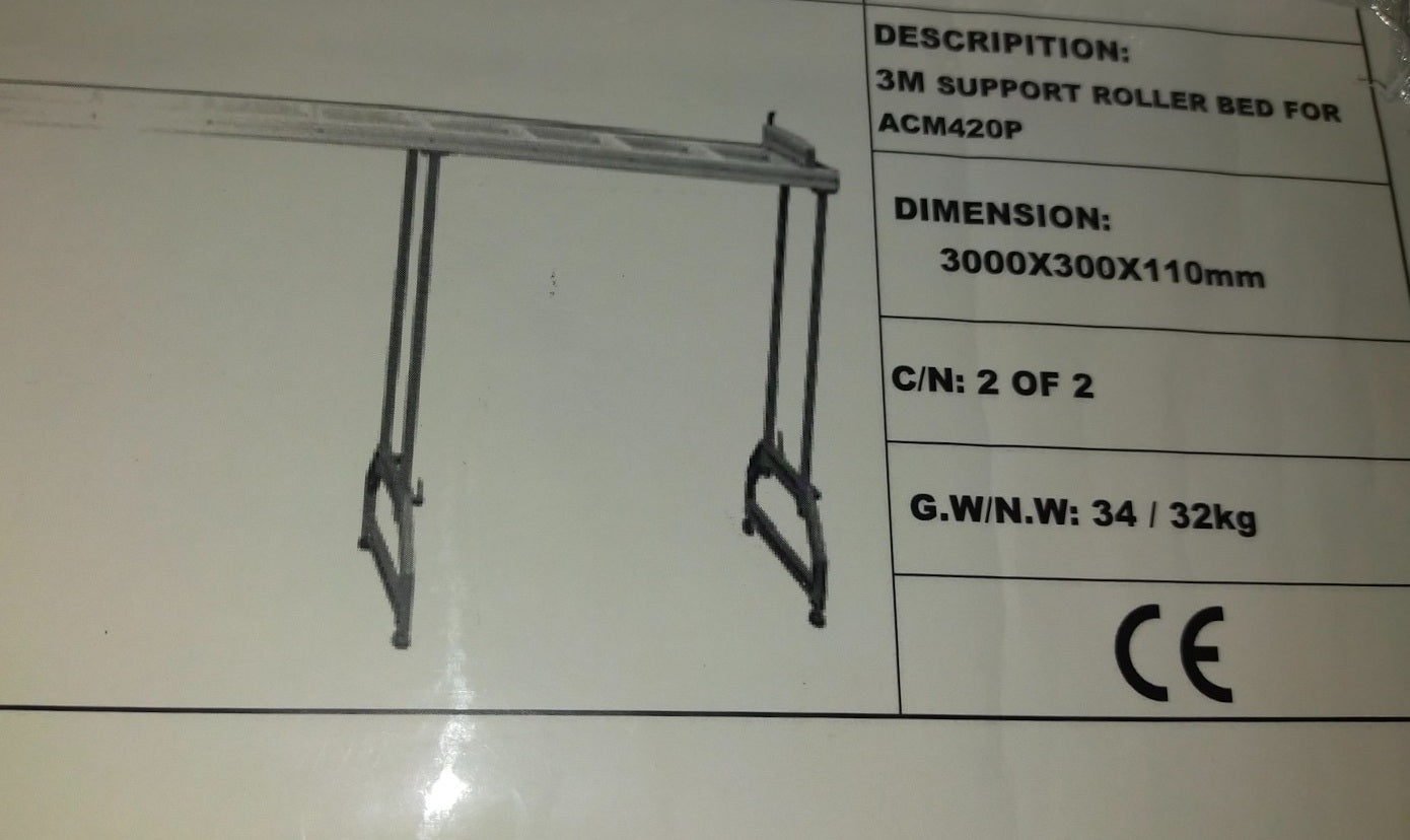 TRONCONNEUSE ALUMINIUM SEMI-AUTOMATIQUE AVEC TABLE DE 3METRES - ECH348